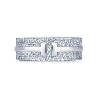 Regalia Band in white gold, alternate angle