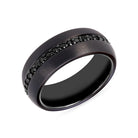Fifth Alloy Midnight Crown Black Tungsten Band - image 2