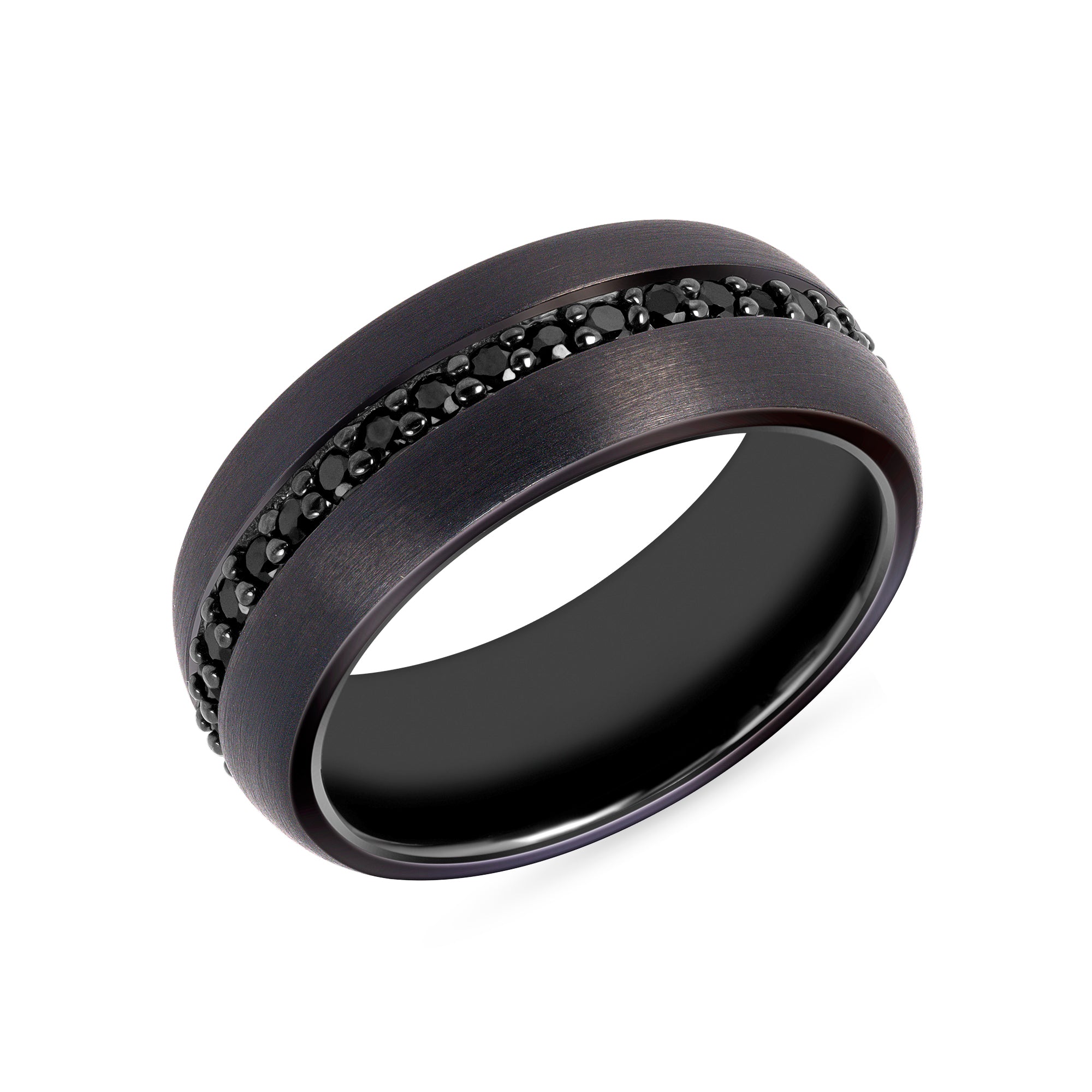Fifth Alloy Midnight Crown Black Tungsten Band - image 2