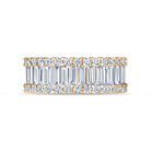 Prisma Band in yellow gold, alternate angle