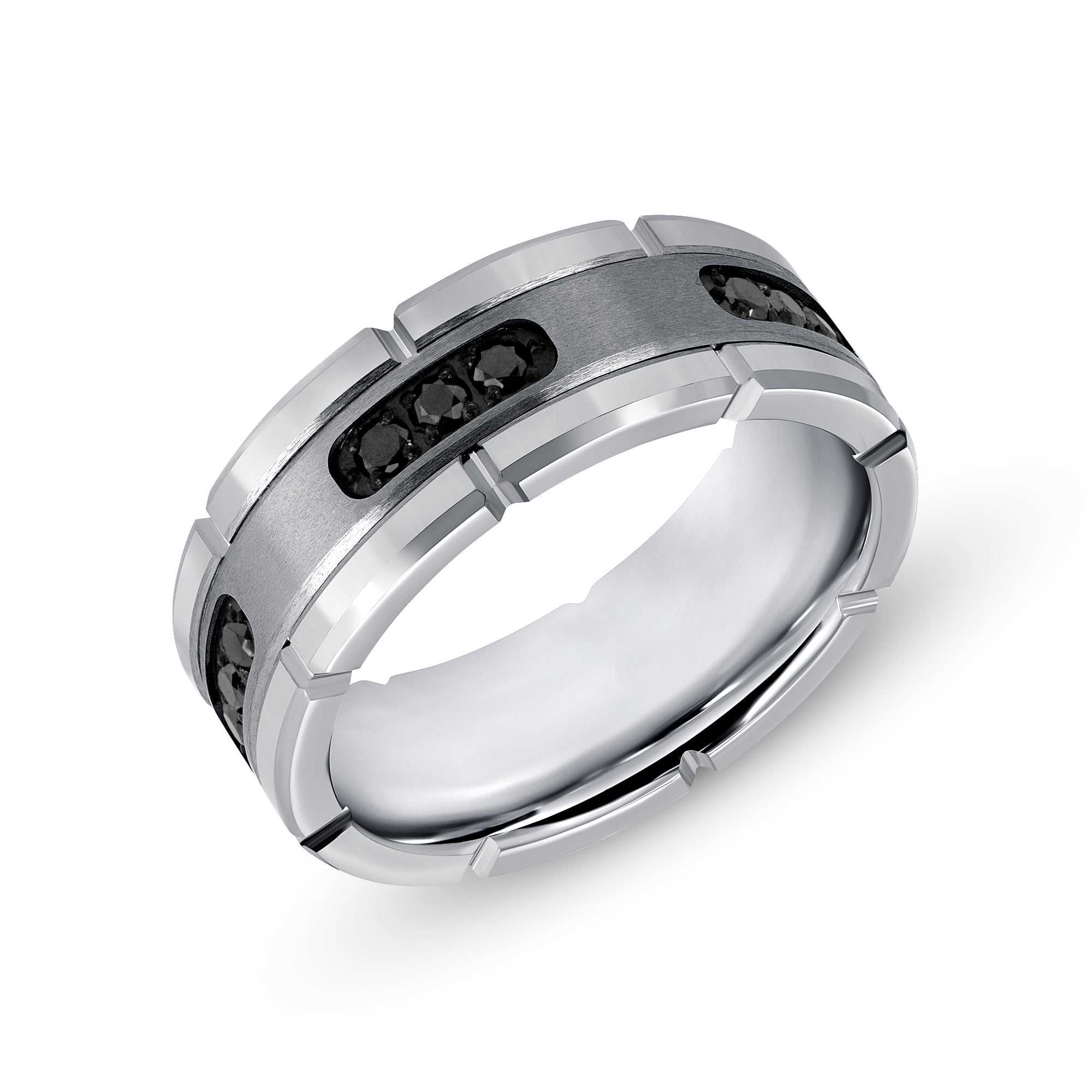Fifth Alloy Carbon Crest Tungsten Band - image 2