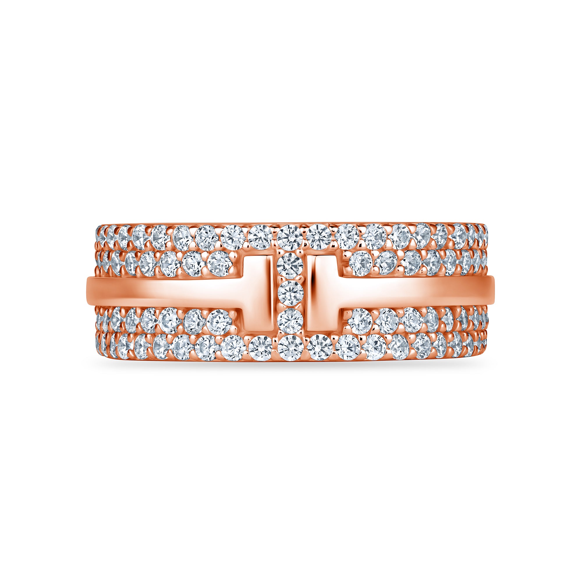 Regalia Band in rose gold, alternate angle