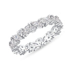 Laurel Band in white gold, alternate angle