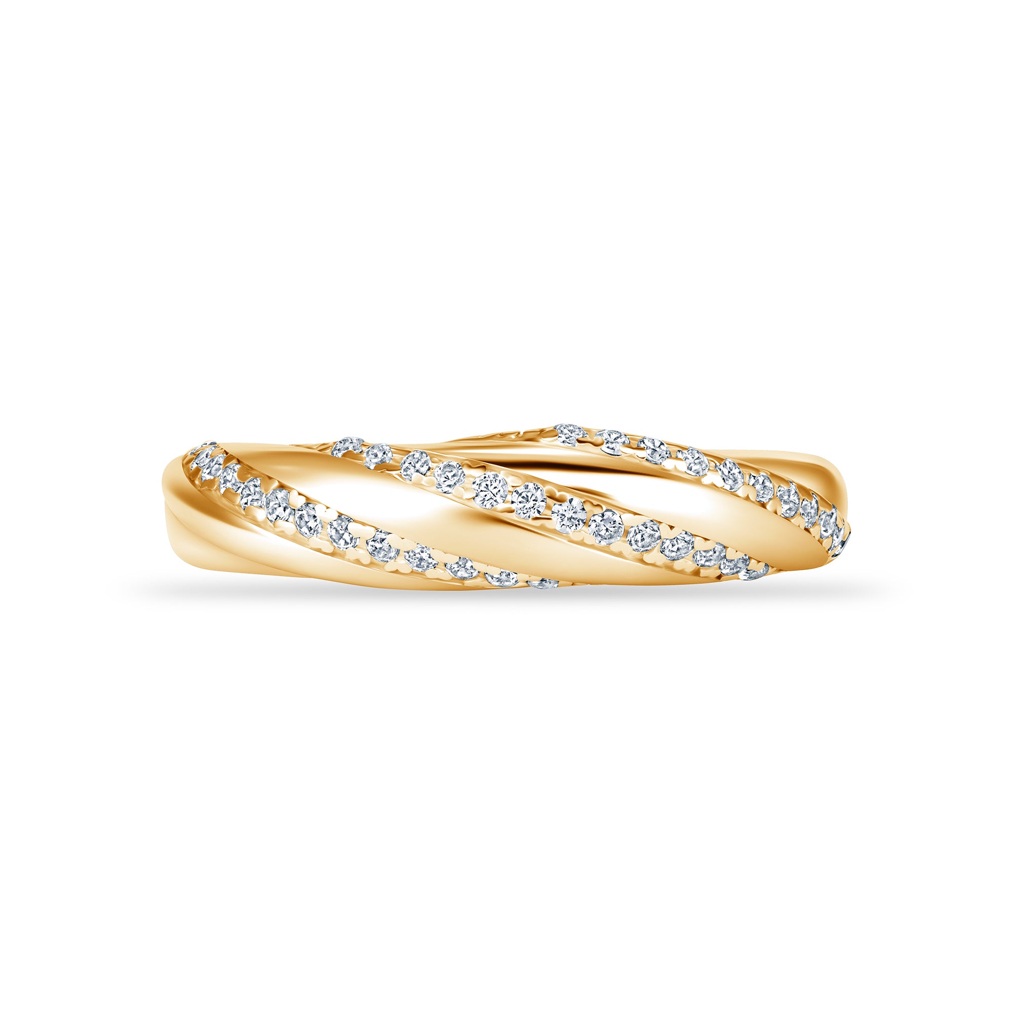 Rivelle Band in yellow gold, alternate angle