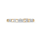 Mosaic Band in yellow gold, alternate angle