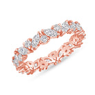 Laurel Band in rose gold, alternate angle