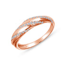 Rivelle Band in rose gold, angled view