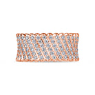 Palisade Band in rose gold, alternate angle