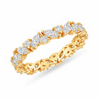 Laurel Band in yellow gold, alternate angle