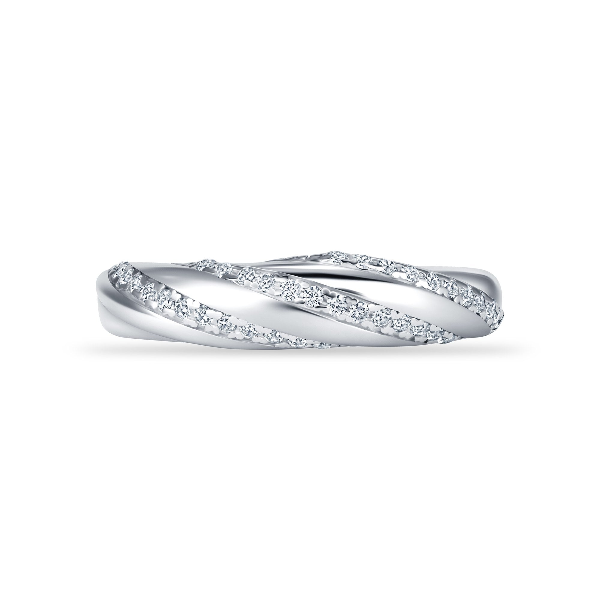 Rivelle Band in white gold, alternate angle
