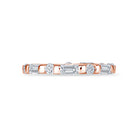 Mosaic Band in rose gold, alternate angle